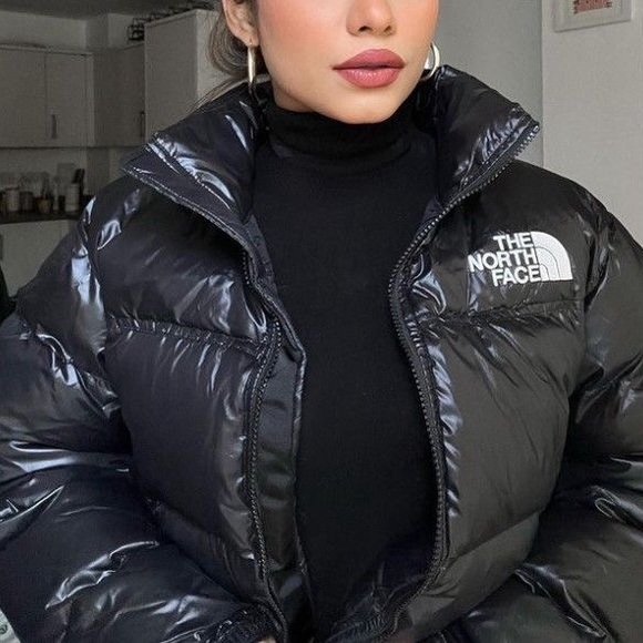 The North Face Jackets & Blazers - The North Face Black Shiny Puffer